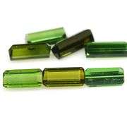 Multiple green hues! 4.88ct set of natural Tourmaline