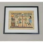 Judgment by Anubis Real Egyptian Papyrus Art