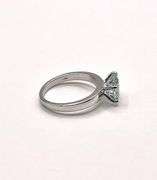Dazzling 3.1 Ct White Ice Blue Lab Simulated Diamond Ring