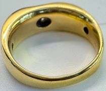 14K Yellow Gold Round Brilliant Cut Diamond Ring