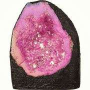 Natural Rose Red Quartz Geode