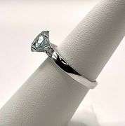 Dazzling 3.1 Ct White Ice Blue Lab Simulated Diamond Ring