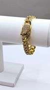 Impressive 36 Gram Italian 14K Gold Plated Link Bracelet