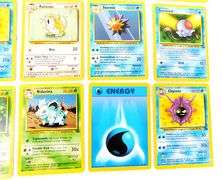 Lot of 12 Pokémon Trade Cards, 1999