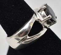 Red Garnet Gemstone Ring in Sterling Silver