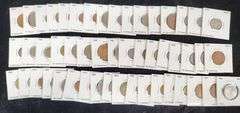 Lot Of 50 Mexican Coins In Cardboard Holders