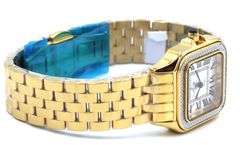 GV2 by Gevrill Milan diamond quartz white dial watch