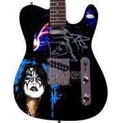 Ace Frehley of KISS Signed "Space Ace" Custom Graphics Guitar w Sketch ACOA