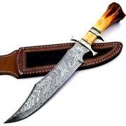 Handmade Damascus Steel Bowie Knife