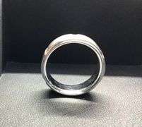 MEN’S 14K WHITE GOLD ROUND CUT DIAMOND WEDDING BAND