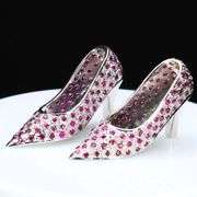 Sterling silver heels set with 1.45cts of Mozambique Rubies!