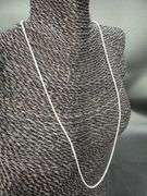 Italian Sterling Silver 925 1.25mm Spiga Wheat Chain 24" Necklace