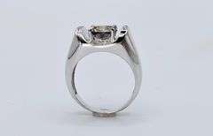 Men's Huge Sparkling 3.45 Ct Fire Moissanite Ring