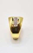 Men's 14 Kt Gold Plate 6.25 Cttw. Lab Simulated Diamond Ring