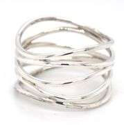 Tiffany & Co Elsa Peretti wave fiver row ring
