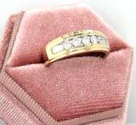 Gent's 10kt Yellow gold 0.85ctw channel set diamond band