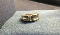 MEN’S 14K YELLOW GOLD NATURAL DIAMOND WEDDING BAND