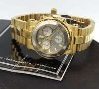 Renato Colleziioni T-Rex grand diver quartz limited edition diamond accent gold tone watch