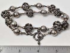 Fancy Chain Link Necklace in Sterling Silver