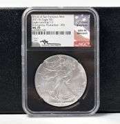 2021-S $1 T-2 American Silver Eagle NGC MS70 John Mercanti