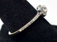 Dazzling Diamond Engagement Ring in 14K White Gold