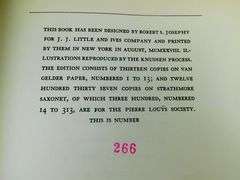 1928 Psyche, Illustrated & Numbered Book