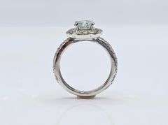 Gorgeous 3.25 Ct White Ice Blue Fire Moissanite Ring