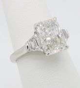 Stunning IGI Certified 3.76CTW Radiant Cut Diamond Ring