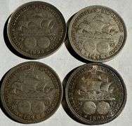4 1893 Columbian Expo Halves