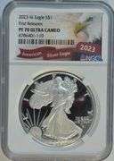 Perfect 2023-W $1 Silver Eagle 1st Releases. NGC PF70 ULTRA CAMEO