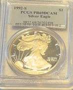 1992 S PCGS Proof 69 Deep Cameo Silver Eagle