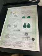 CERTIFIED NATURAL GREEN EMERALDS TOTALING 21.99 CARAT