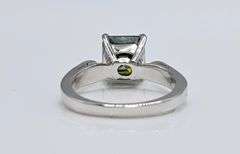 3.35 Ct Rare Russian Color Change Lab Created Alexandrite Asscher Cut Ring