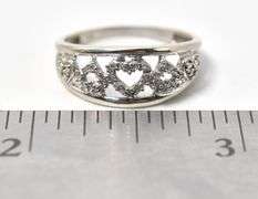Darling Diamond Heart Ring in 10K White Gold