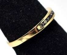 Brilliant Diamond Wedding Band in 10K Yellow Gold
