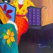 A Brief Respite by Tarkay (1935-2012)