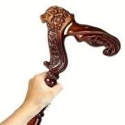 Elegant Lion Head Wooden Cane