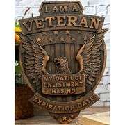 Handcrafted Patriotic Eagle Wall Mount