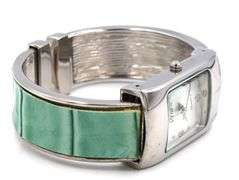 Vivani quartz silver dial bangle bracelet watch