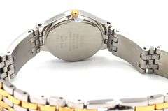 Pulsar two tone quartz round dial watch
