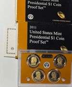 2 2011 US Presidential Dollar Proof Set