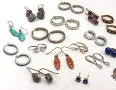 Group lot of Vintage 925 sterling silver earrings