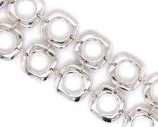 Tiffany & Co cushion square link toggle bracelet
