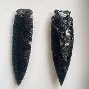 Obsidian Knife with Wooden Handle