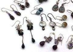 Group lot of Vintage 925 sterling silver earrings