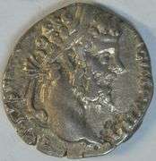 Scarce Roman silver Denarius of Emperor Septimius Severus with Elephant reverse