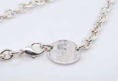 Tiffany & Co Oval Tag Necklace in Sterling Silver
