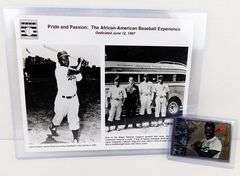 Jackie Robinson 1997 Halo-Chrome Baseball Card & Print
