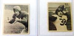 4 Bowman 1948 Black/White Football Cards