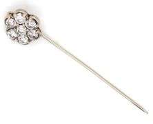 Flashy 14K WG Diamond Stickpin